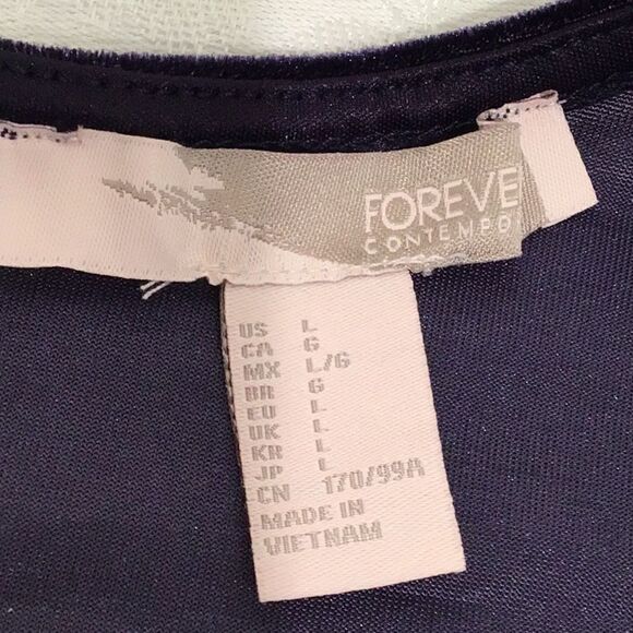 NEW Forever 21 Navy Sleeveless Velvety Sheath Dress - Picture 13 of 14